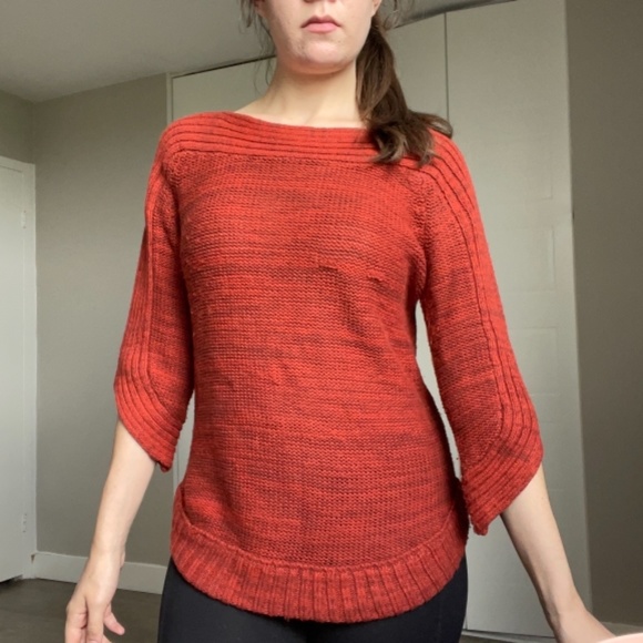 Cute 3/4 sleeve autumn sweater - Picture 3 of 4